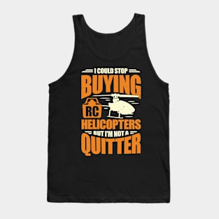 Funny Model RC Helicopter Chopper Pilot Gift Tank Top